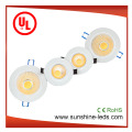 10W Superficie montada / empotrada COB LED techo / Downlight